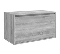 vidaXL Banco Pasillo Madera de ingeniería Gris Sonoma 80x40x45 cm