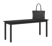 vidaXL Banco Roble Negro 110 x 35 x 45 cm Madera de ingeniería, Banco Rectangular Moderno, Mueble Funcional y Resistente para Sala, Asientos Elegantes de Madera