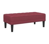 vidaXL Banco Rojo Vino 113x57x39 cm Tela