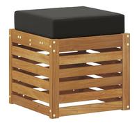 vidaXL Banco Taburete Exterior Madera de Acacia Sólida Natural