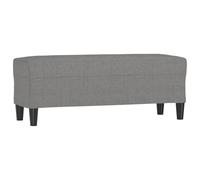 vidaXL Banco Taburete Recibidor Entrada Pasillo Dormitorio Salón Comedor Tapizado Acolchado Cama Asiento Mueble Patas de Tela Gris Oscuro