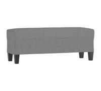 vidaXL Banco Taburete Recibidor Entrada Pasillo Dormitorio Salón Comedor Tapizado Acolchado Cama Asiento Mueble Patas de Tela Gris Oscuro