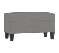 vidaXL Banco Taburete Recibidor Entrada Pasillo Dormitorio Salón Comedor Tapizado Acolchado Cama Asiento Mueble Patas de Tela Gris Oscuro