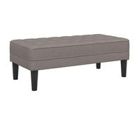 vidaXL Banco Taupe 113x57x39 cm Tela