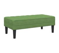 vidaXL Banco Verde Claro 113x57x39 cm de Terciopelo