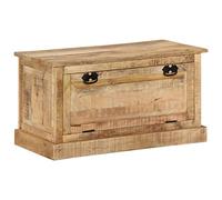 vidaXL Banco Zapatero Armario Zapatos Organizador Celosía Pasillo Entrada Vestíbulo Almacenaje Muebles 85x40x45 cm Madera de Mango Maciza