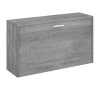 vidaXL Banco zapatero de madera contrachapada Gris Sonoma 80x24x45 cm