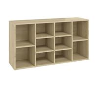Vidaxl banco zapatero contrachapada color roble 103x30x55 cm