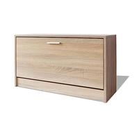 vidaXL Banco Zapatero de Color Roble Dimensiones 80 x 24 x 45 cm Material: MDF