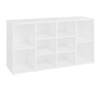vidaXL Banco Zapatero Estante de Zapatos Armario Organizador Celosía Pasillo Entrada Vestíbulo Almacenamiento de Contrachapada Blanco 103x30x55 cm
