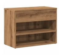 vidaXL Banco Zapatero Madera de ingeniería Roble Artisan 60x30x45 cm