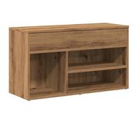 vidaXL Banco Zapatero Madera de ingeniería Roble Artisan 80x30x45 cm