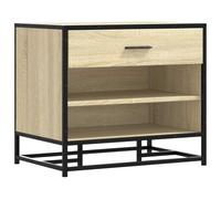 vidaXL Banco Zapatero Madera de ingeniería Roble Sonoma 60x40x53,5 cm