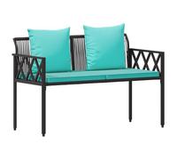 vidaXL Bancos de Exterior 2 -Seater 116 x 56 x 75 cm ratán sintético