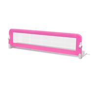 Vidaxl barandilla de seguridad cama de niño 150x42 cm rosa