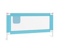 Vidaxl barandilla de seguridad cama de niño azul tela 180x25 cm