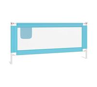 Vidaxl barandilla de seguridad cama de niño azul tela 200x25 cm