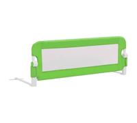 vidaXL Barandilla de Seguridad Cama de Niño Poliéster Casa Hogar Habitación Dormitorio Movilidad Mobiliario Clínico Colchón Salud 120x42 cm Verde