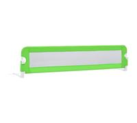 vidaXL Barandilla de Seguridad Cama de Niño Poliéster Casa Hogar Habitación Dormitorio Movilidad Mobiliario Clínico Colchón Salud 180x42 cm Verde