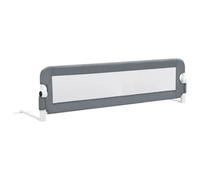 vidaXL Barandilla de Seguridad Cama de niño poliéster Gris 150x42 cm