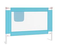 vidaXL Barandilla de Seguridad Cama de Niño Protección Cuna Bebé Guardería Dormitorio Habitación Protector Riel Barrera Tela Azul 90x25 cm
