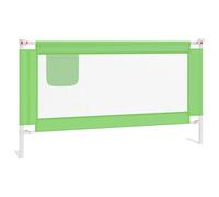 vidaXL Barandilla de Seguridad Cama de Niño Protección Cuna Bebé Guardería Dormitorio Habitación Protector Riel Barrera Verde Tela 150x25 cm