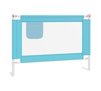 Vidaxl barandilla de seguridad cama de niño tela azul 90x25 cm