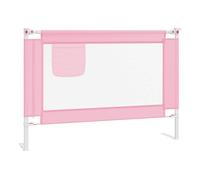 Vidaxl barandilla de seguridad cama de niño tela rosa 90x25 cm