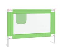vidaXL Barandilla de Seguridad Cama de Niño Protección Cuna Bebé Guardería Dormitorio Habitación Protector Riel Barrera Tela Verde 90x25 cm