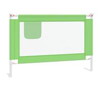 vidaXL Barandilla de Seguridad Cama de niño Verde Tela 100x25 cm