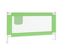 Vidaxl barandilla de seguridad cama de niño verde tela 150x25 cm