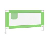 Vidaxl barandilla de seguridad cama de niño verde tela 160x25 cm
