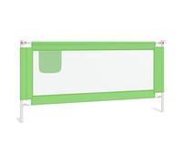 vidaXL Barandilla de Seguridad Cama de Niño Protección Cuna Bebé Guardería Dormitorio Habitación Protector Riel Barrera Verde Tela 190x25 cm