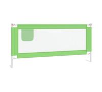 vidaXL Barandilla de Seguridad Cama de niño Verde Tela 200x25 cm