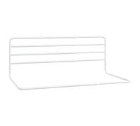 vidaXL Barandilla de seguridad Cama niño Cuna bebé Protector riel Blanco Hierro (76-137) x55 cm
