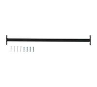vidaXL Barra de seguridad ajustable para ventanas Negro 710-1200 mm, Barra de seguridad rectangular, ajustable en largo, fuerte protector de ventana, ideal para casa, uso interior y exterior