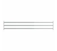 vidaXL Barras de Seguridad Ajustables para Ventanas, 3 Piezas, Plata, 710-1200 mm, Acero, Protector de Ventana, Barrera de Seguridad para Hogar y Oficina, Protección Infantil, Fácil de Montar