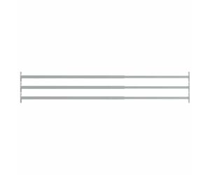 vidaXL Barras de Seguridad Ajustables para Ventanas, 3 Piezas, Plata, 710-1200 mm, Acero, Protector de Ventana, Barrera de Seguridad para Hogar y Oficina, Protección Infantil, Fácil de Montar