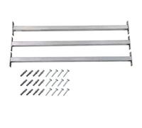 vidaXL Barras de seguridad ajustables para ventanas 3 uds 710-1200 mm