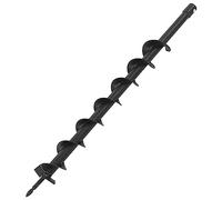 vidaXL Barrena Jardín Broca Espiral Acero Taladro Tierra Perforador Suelo Ahoyador Excavador Jardinería Herramienta Ahoyadora Plantar Sembrar 60 mm