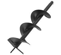 vidaXL Barrena Jardín Broca Espiral Acero Taladro Tierra Perforador Suelo Ahoyador Excavador Jardinería Herramienta Ahoyadora Plantar Sembrar 200 mm