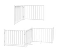 vidaXL Barrera para Perro Puerta Plegable 12 Paneles Madera de álamo