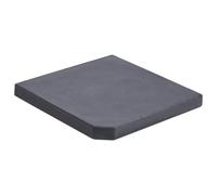 vidaXL Base de Sombrilla Pie Soporte Parasol Refugio de Sol Verano Jardín Patio Terraza Piscina Playa Estable Duradero Granito Negra 47x47x4,5 cm