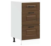 vidaXL Base de cocina Kalmar roble marrón de madera multicapa