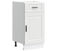 vidaXL Mueble bajo de Cocina Porto Madera contrachapada Blanca, Mueble bajo de Fregadero, Mueble bajo de Cocina con cajón, Mueble bajo de Fregadero