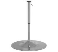 vidaXL Base de Mesa Alta de Bar, Caballete Ajustable para Mesita de Comedor, Accesorio de Mueble, Pata de Mesa de Repuesto, Acero Cromado