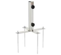 vidaXL Base de Sombrilla con estacas de Suelo Acero Ø32-38 mm