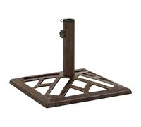 vidaXL Base de Sombrilla, Soporte de Parasol, Pie de Sombrilla, Base para Jardín Patio Terraza Piscina Playa, Hierro Fundido Bronce 44X44X31 cm