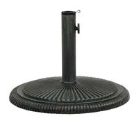 vidaXL Base de Sombrilla, Soporte de Parasol, Pie de Sombrilla, Base para Jardín Patio Terraza Piscina Playa, Hierro Fundido Verde 45X45X30 cm