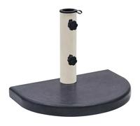vidaXL Base de Sombrilla Pie Soporte Parasol Refugio de Sol Verano Jardín Patio Terraza Piscina Playa Estable Duradero Granito Negra 40x28x4 cm